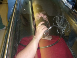 CJ in the hyperbaric